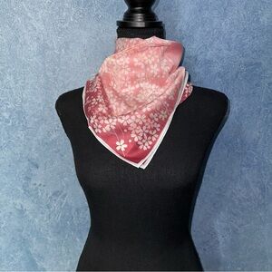 Pink Cherry Blossom Floral Scarf